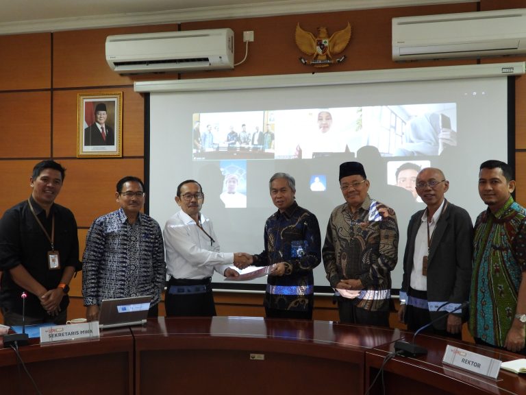 MWA UPI Sampaikan Hasil Penilaian Kinerja Rektor Tahun 2025 dalam Rapat Koordinasi 3 Organ