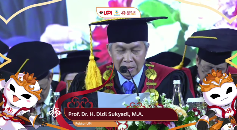 Ketua MWA UPI Sampaikan Pesan dan Sambutan kepada Mahasiswa Baru pada MOKAKU UPI 2026